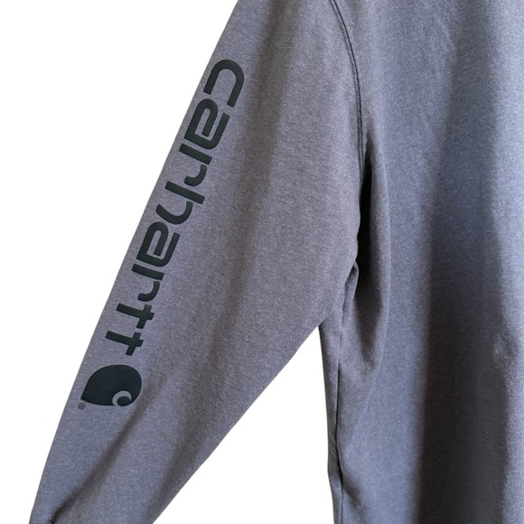 CARHARTT WOMEN'S XXL LOOSE FIT LONG-SLEEVE LOGO SLEEVE GRAPHIC T-SHIRT - Picture 3 of 7